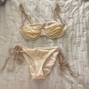 Baobab Collection Cream Bikini Set size SMALL.